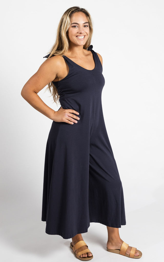 Surya Australia Ethical Organic Cotton Jumpsuit made in Nepal - Midnight