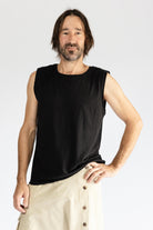 Surya Organic Singlet Tops for Men - round neckline
