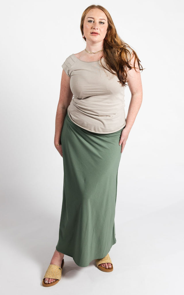 Surya Australia Ethical Organic Cotton Skirt made in Nepal - Ocean