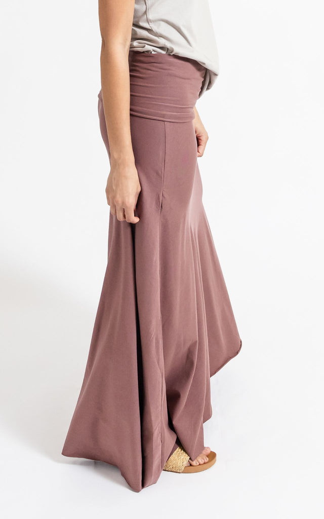 Surya Australia Ethical Organic Cotton Skirt made in Nepal - Dusty Mauve