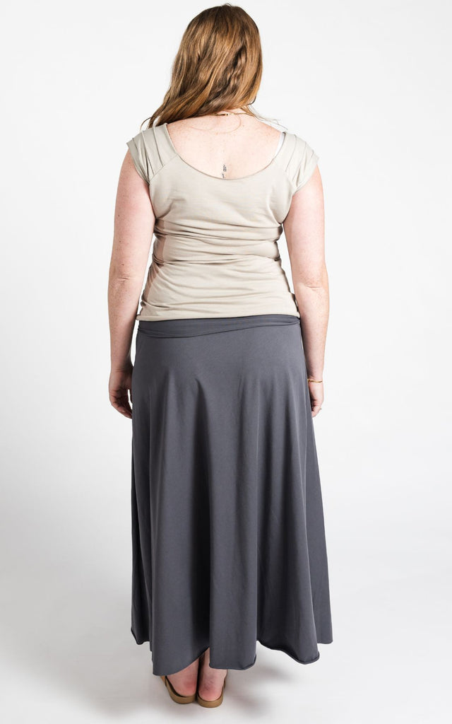 Surya Australia Ethical Organic Cotton Skirt made in Nepal - Dusty Grey