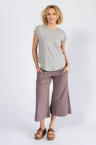 Surya Organic Cotton Cropped Pants - three quarter length pants
