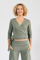 Surya Organic Wrap Top - relaxed fit top