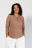 Surya Organic Cotton Top for Women - Three quarter sleeves