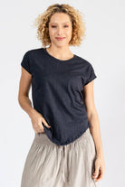 Surya Organic Cotton Basic T-Shirt - flattering round neckline
