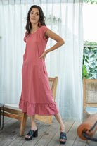 Surya Ethical Organic Cotton Midi Dress - ethically made in Nepal