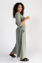 Surya Organic Cotton Palazzo Pants - right side view