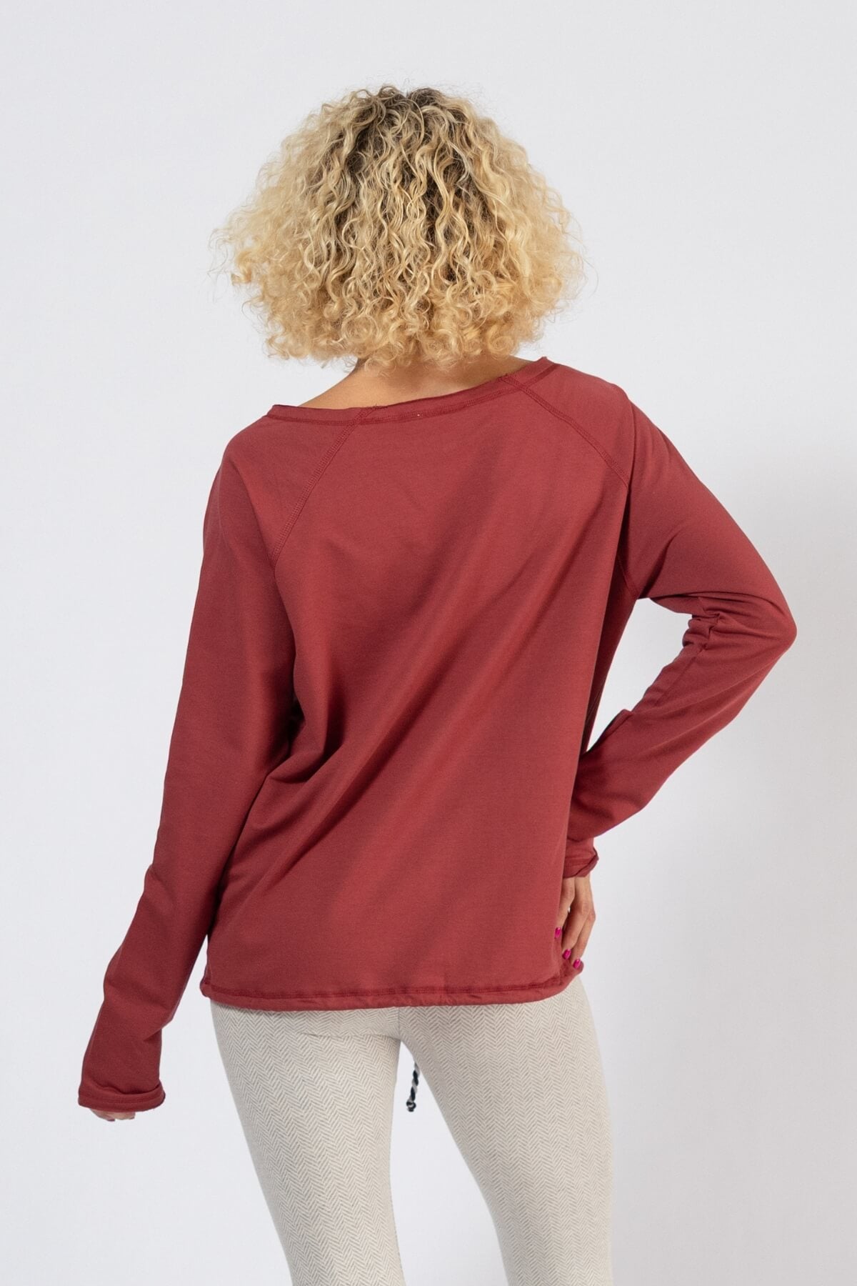 Surya Organic Terry Cloth Oversized Sweater - rear view