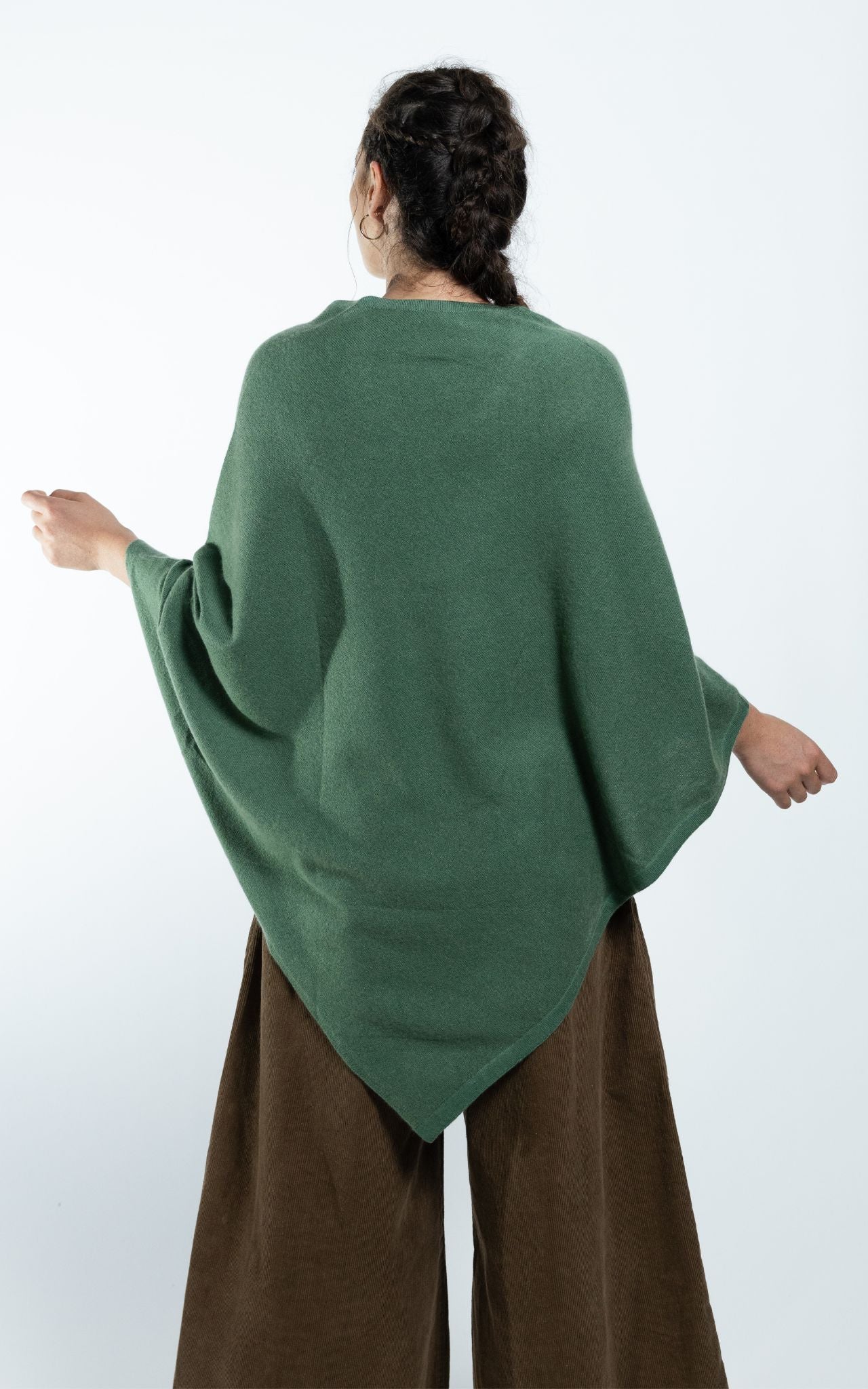 Surya Australia Ethical Cashmere Poncho made in Nepal - Teal