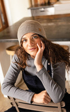 Surya Australia Merino Wool 'Woodstock' Beanie for women made in Nepal - Light Grey
