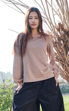 Surya The Label Ethical Organic Cotton 'Zoé' Top made in Nepal - Sage