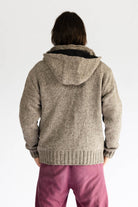 Surya Wool Jacket with Hood for Men - rear view
