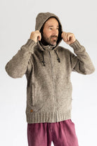 Surya Wool Jacket with Hood for Men - with detached hood