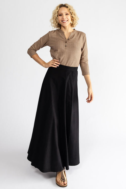 Cotton Maxi Wrap Skirt Ethically made in Nepal – Surya