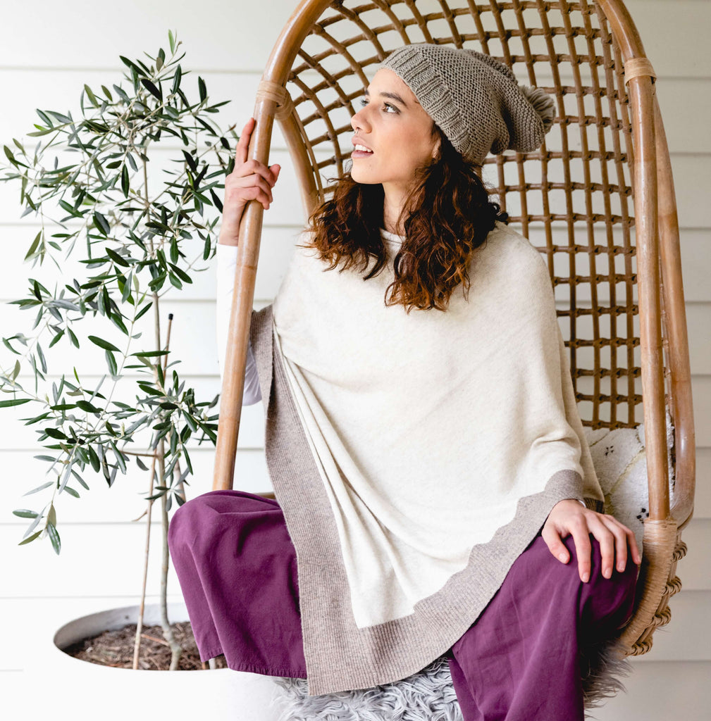 Surya Australia Ethical Cashmere Poncho from Nepal