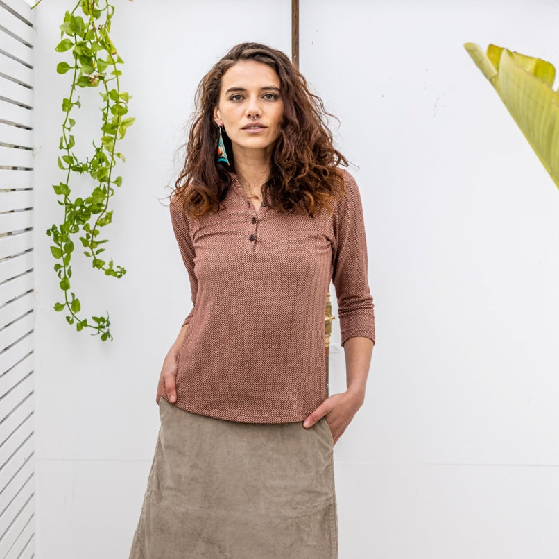 Surya Australia Ethical Organic Cotton Long Sleeve Tops made in Nepal