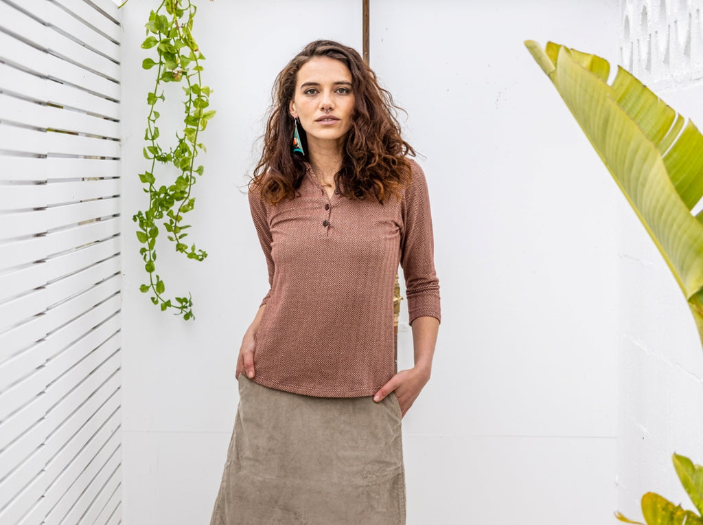 Surya Australia Ethical Organic Cotton Long Sleeve Tops made in Nepal