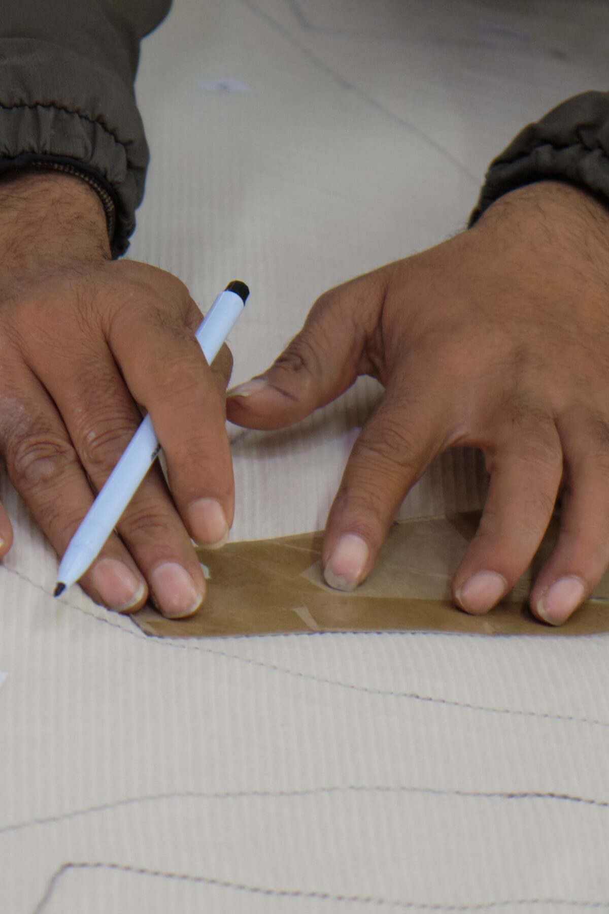 Surya Ethical Clothing Production in Nepal - pattern detail