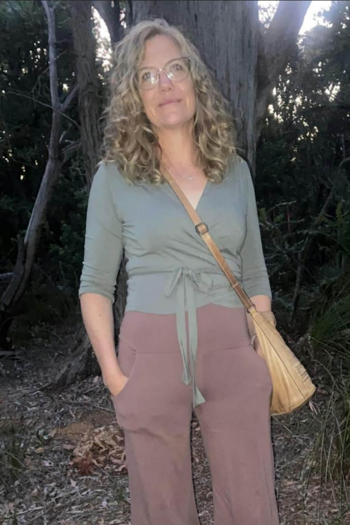 Surya Organic Cotton Wrap Top