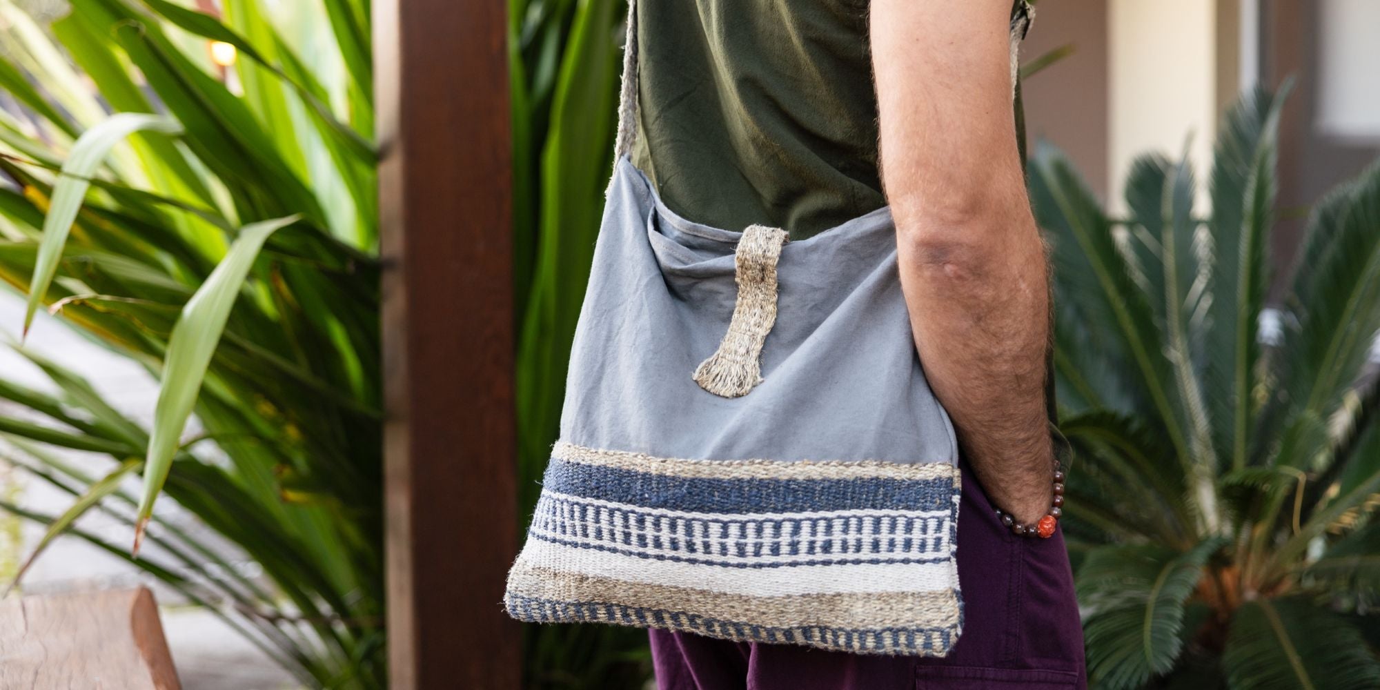 Surya The Label ethical handmade hemp bags for men made in Nepal