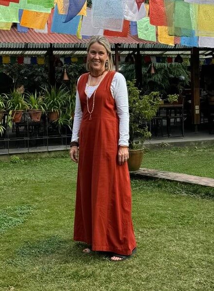 Surya Tibetan Wrap Dress on a verified customer