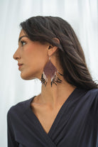 Surya Glass Bead Earrings - ethically made in Nepal
