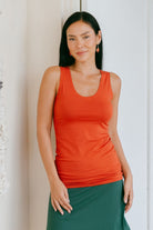 Organic cotton singlet top for women – ethically made in Nepal