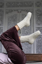 Surya thick wool house socks for women - ethically made in Nepal