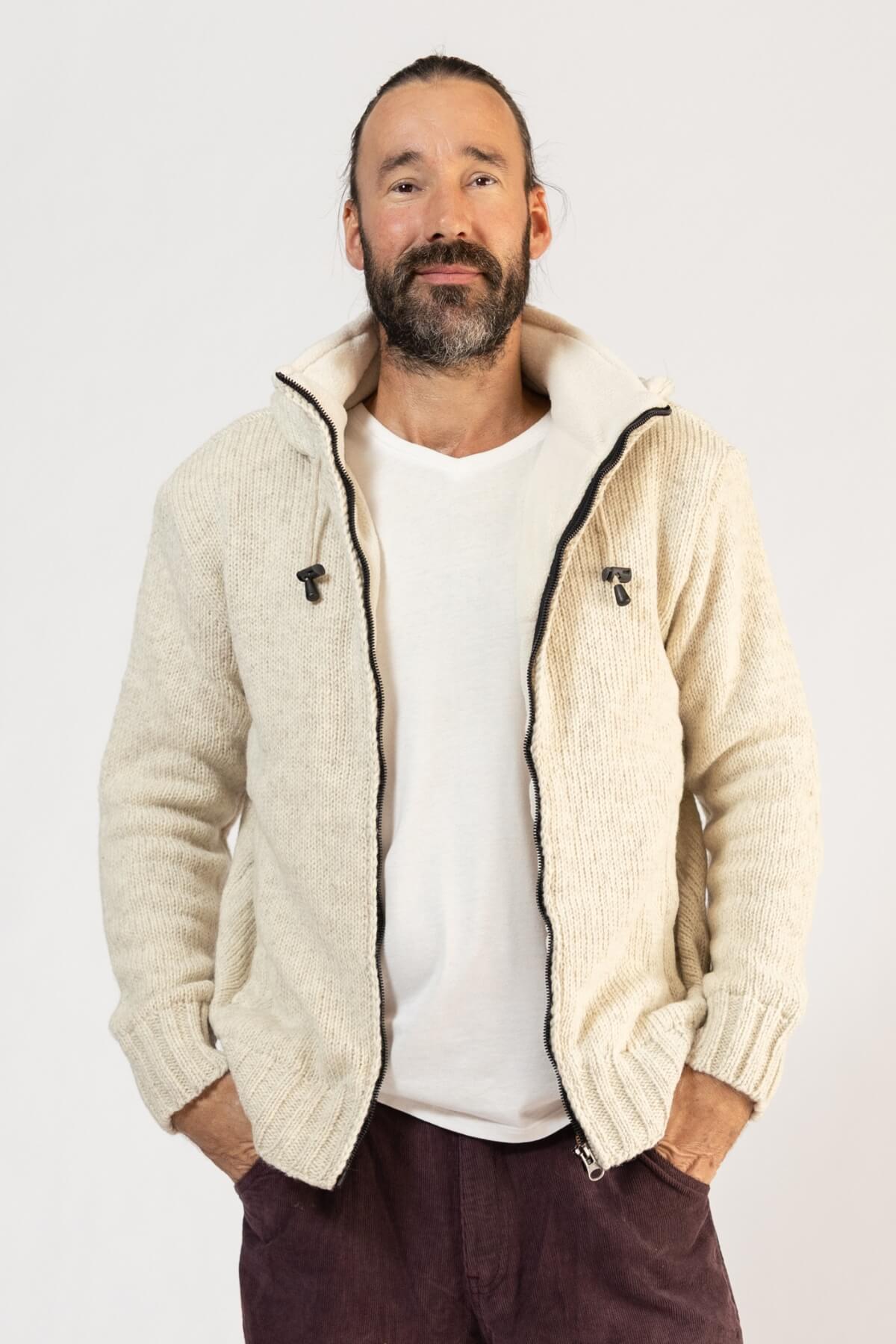 Very warm wool jacket for men