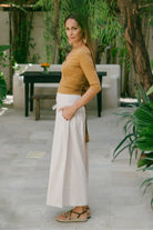 Organic cotton Wide Leg Pants - pants with pockets!