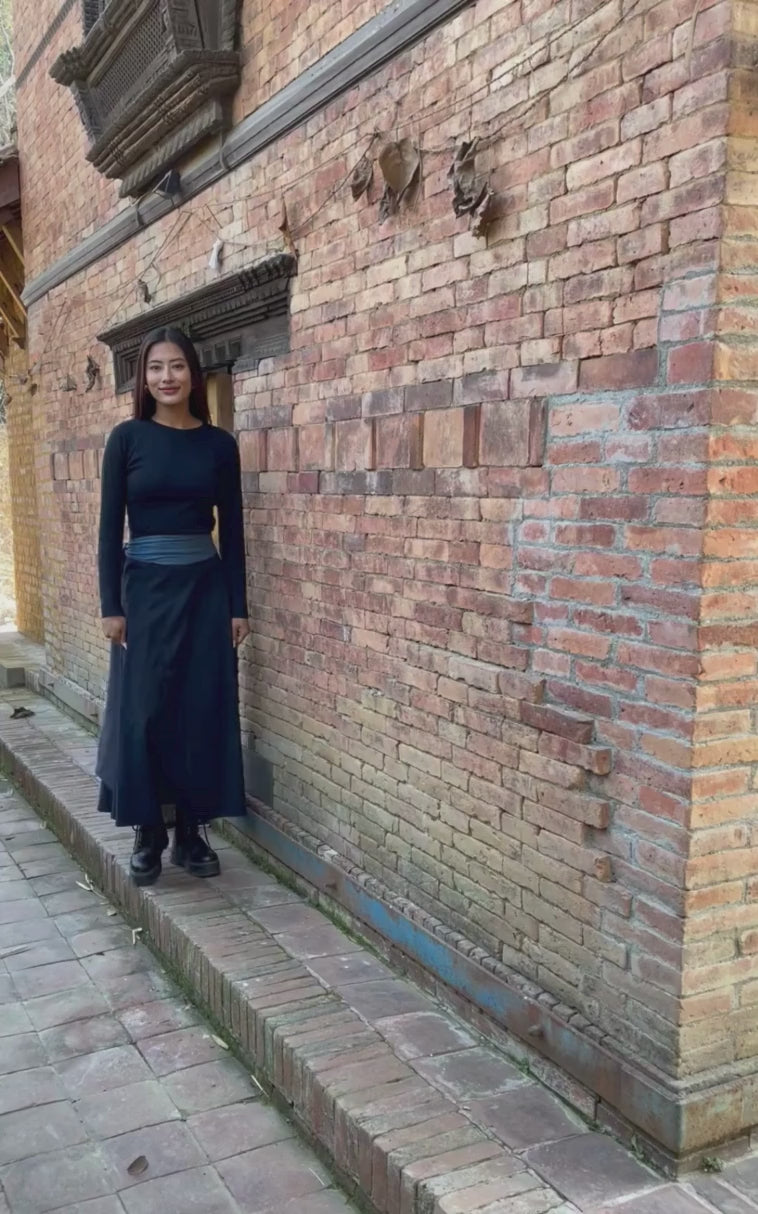Surya Australia Cotton Wrap Skirt from Nepal