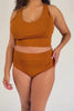 Organic Cotton Crop Top - stretchy detail on video