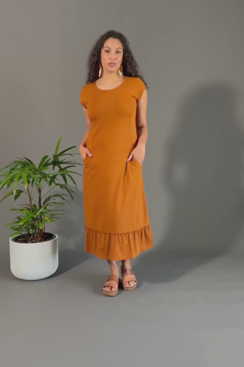 Surya Organic Cotton Noumea Midi Dress - video detail