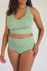 Organic Cotton Crop Top for Women - stretchy fabric video detail