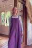 Surya Baggy Cotton Long Juanita Overalls - on location in Bali