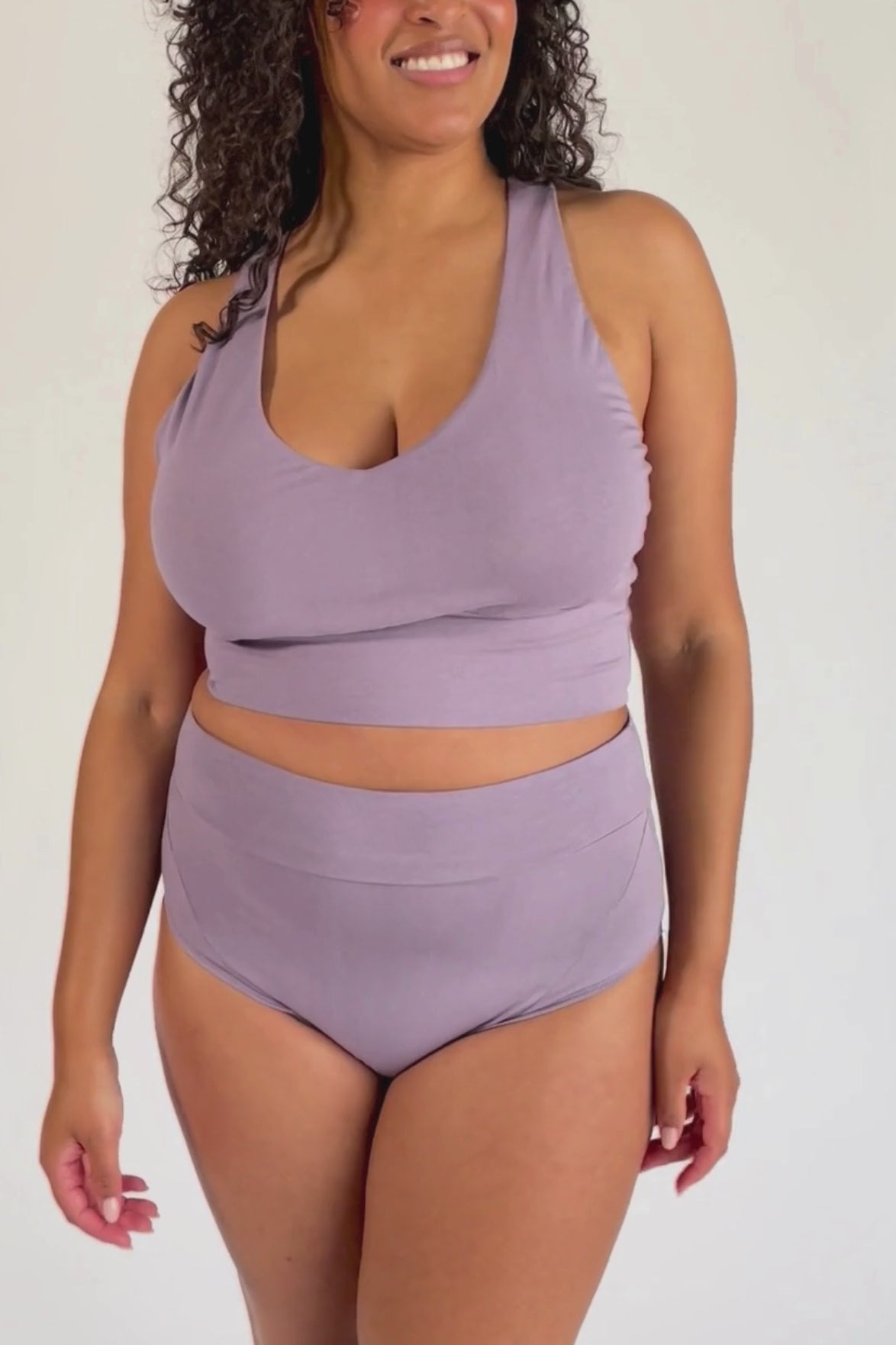 Organic Crop Top for Women -  stretchy video detail