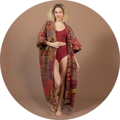 Surya Patchwork Kimono for Women