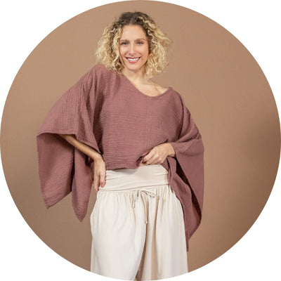 Surya Muslin Cotton Flow Tops for Women