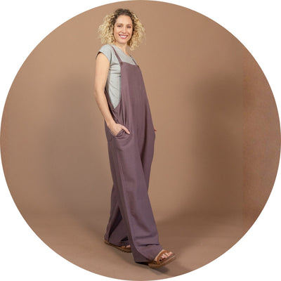 Surya Baggy Cotton Overalls for Women