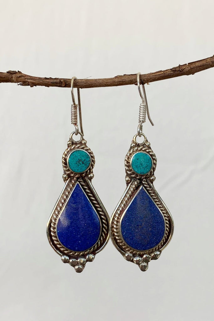Surya Australia Tibetan Earrings from Nepal - Hita
