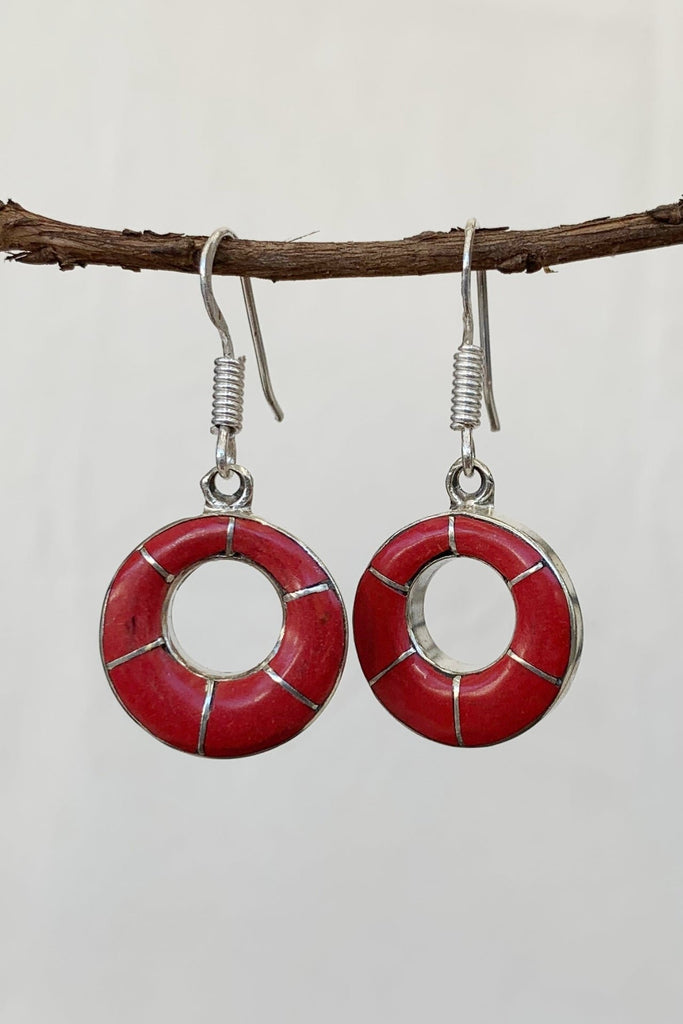 Surya Australia Tibetan Earrings from Nepal - Indira