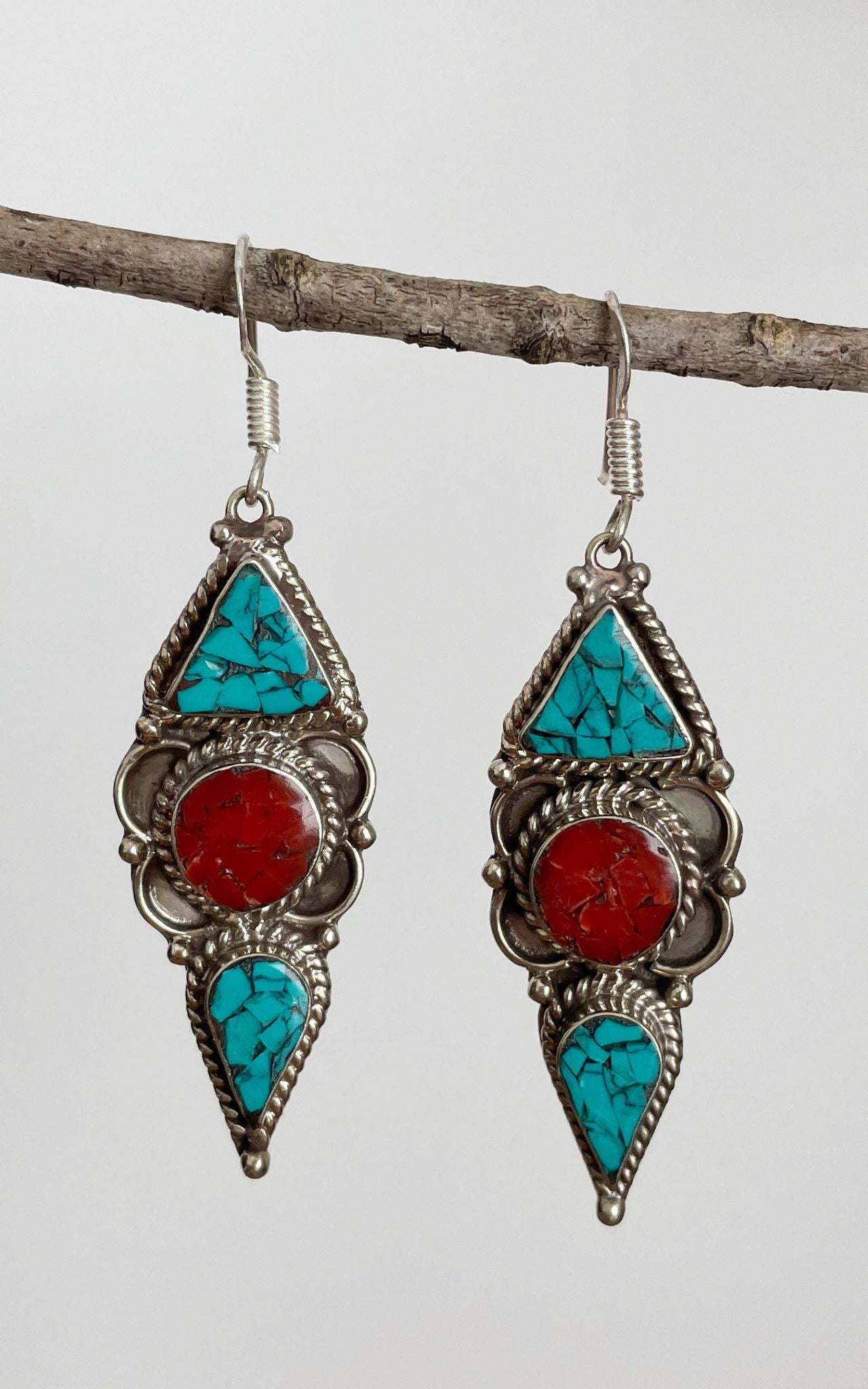 Surya Australia Ethical Tibetan Earrings made in Nepal