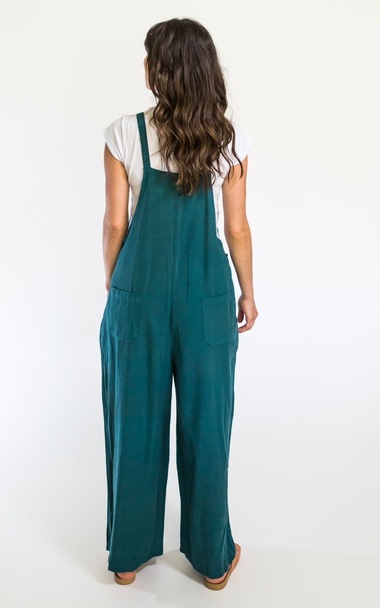 Surya Australia Ethical Cotton 'Juanita' Overalls Dungarees made in Nepal - Turquoise