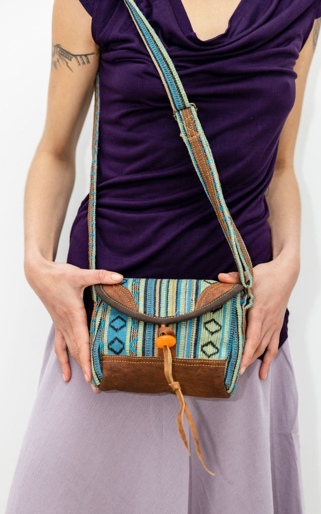 Surya Australia Buffalo Leather & Cotton Bag - Léon