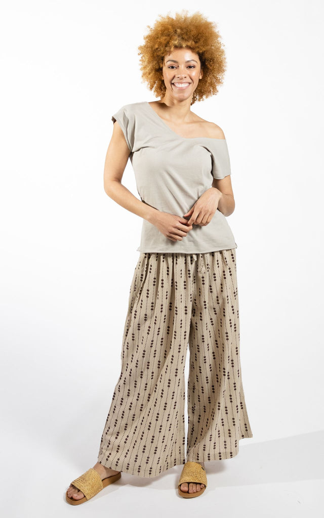 Surya Australia Cotton Lounge Pants made in Nepal - Oatmeal