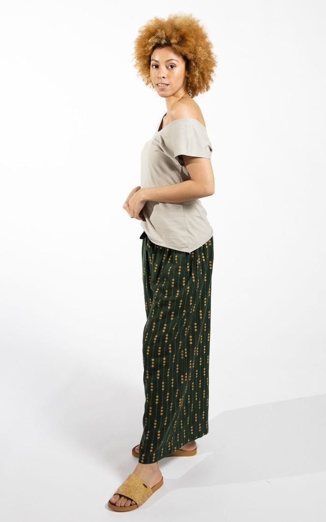 Surya Australia Cotton Lounge Pants made in Nepal - Green
