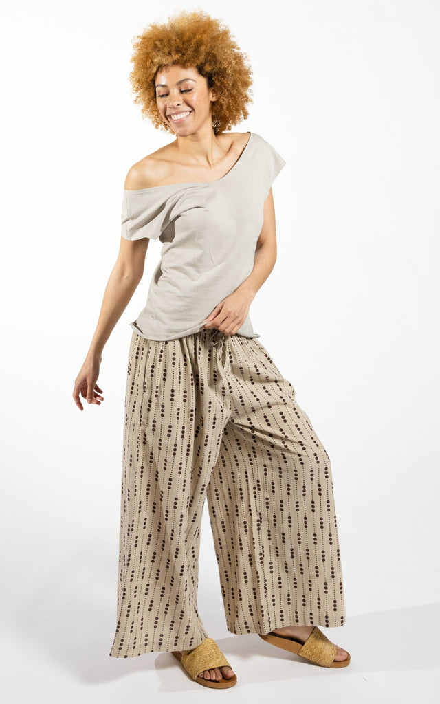 Surya Australia Cotton Lounge Pants made in Nepal - Oatmeal