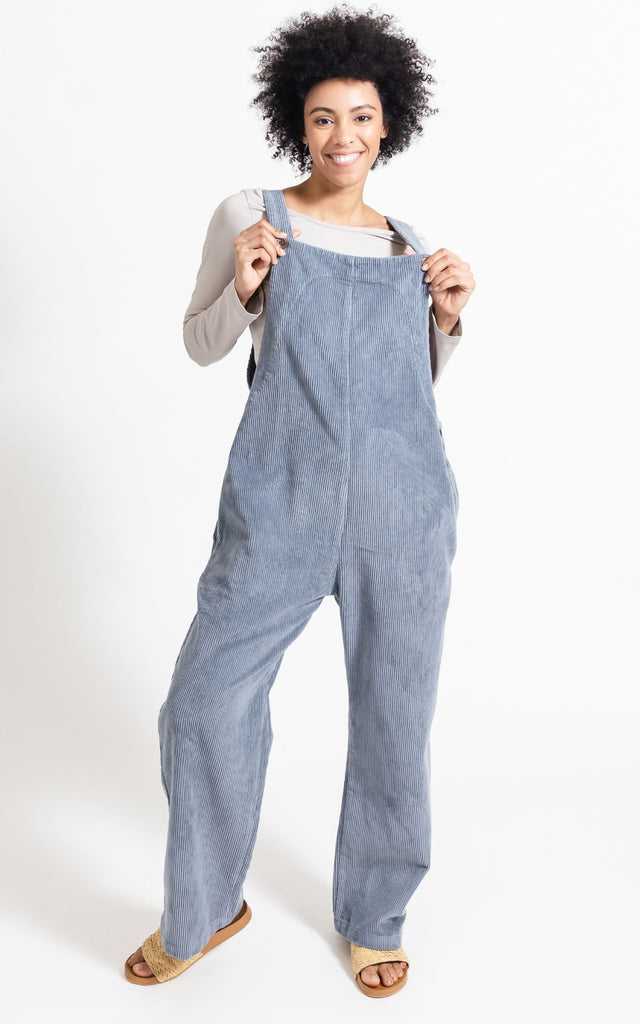 Surya Australia Corduroy Overalls Dungarees made in Nepal - Sky Blue