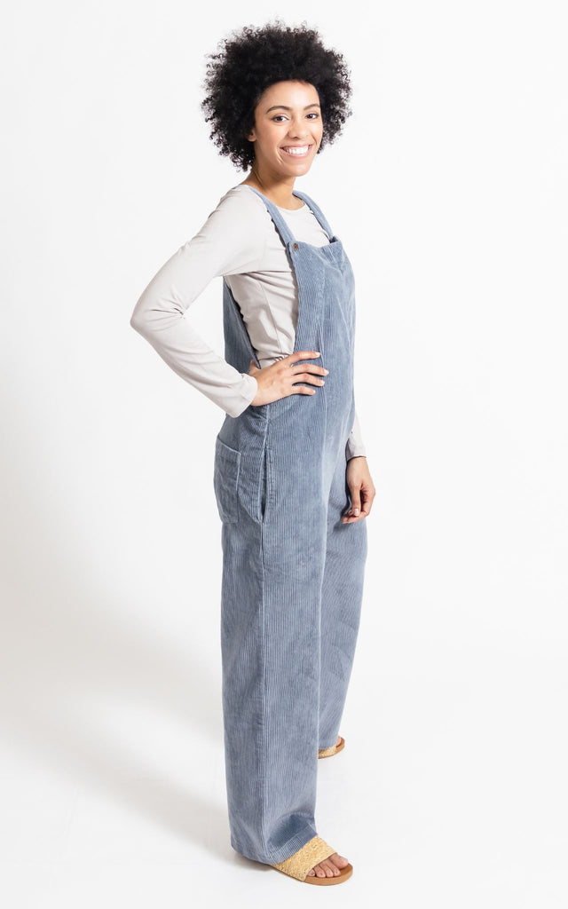 Surya Australia Corduroy Overalls Dungarees made in Nepal - Sky Blue