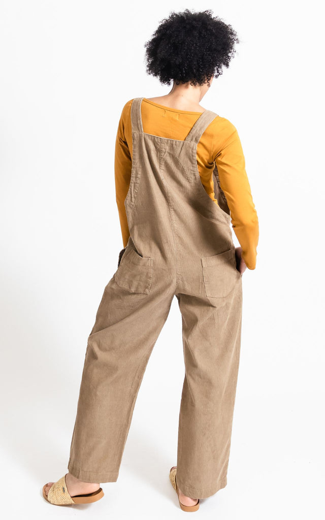 Surya Australia Corduroy Overalls Dungarees made in Nepal - Sand